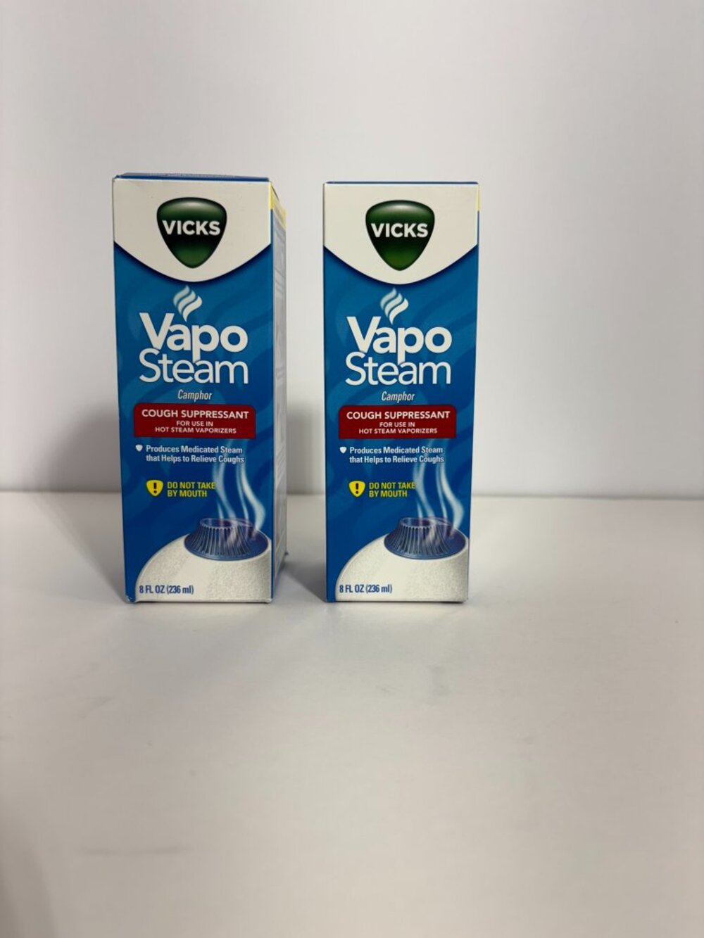 Vicks Vapo Steam 2 PACK Sealed for use w/ hot steam vaporizers 8oz each